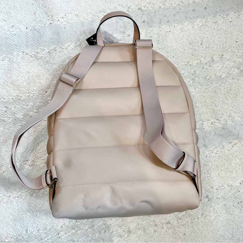 Kate Spade ELLA Beige Nylon Puffy Backpack NEW! - Picture 3 of 9